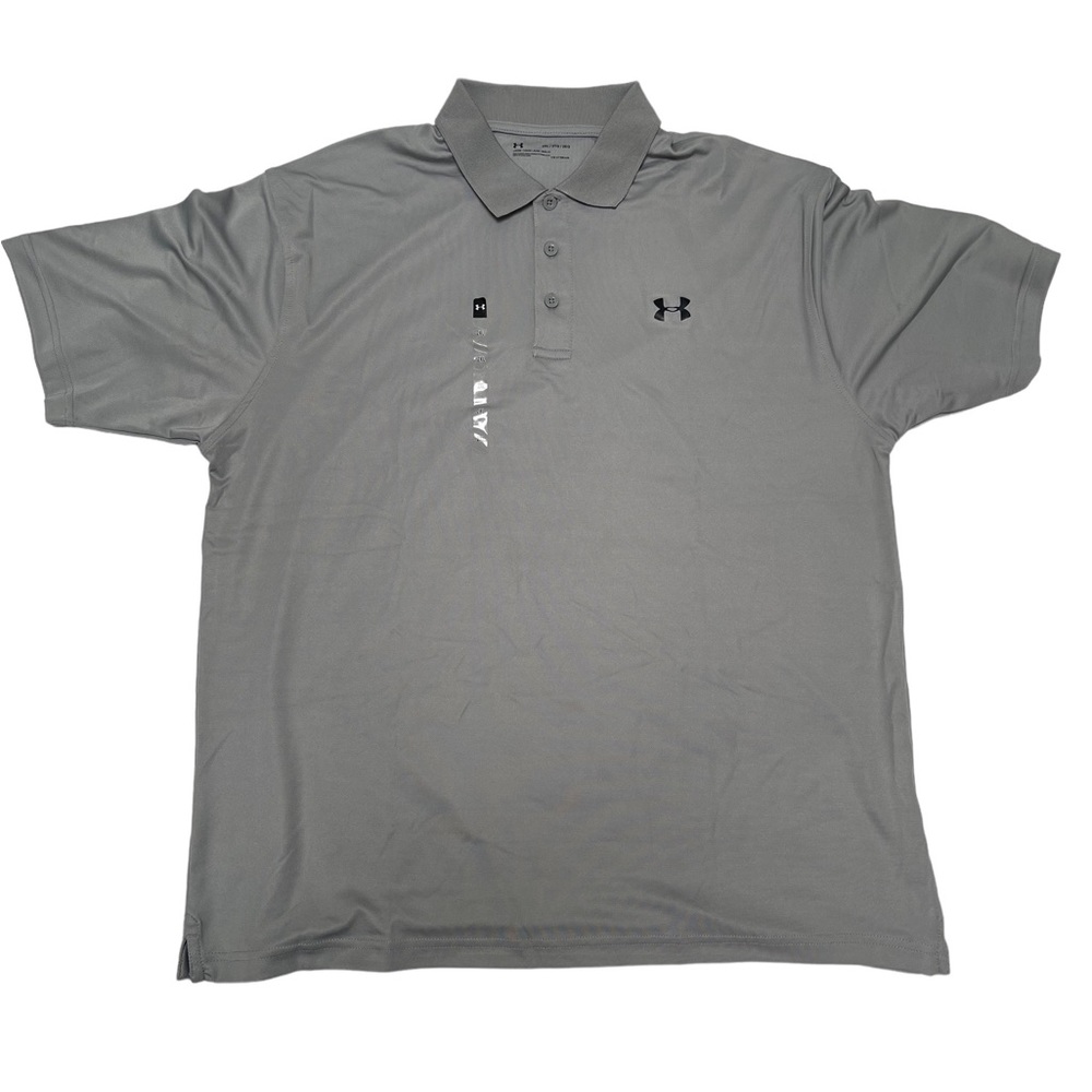 Under Armour Men's HeatGear Polo, Gray, 2XL, NWT